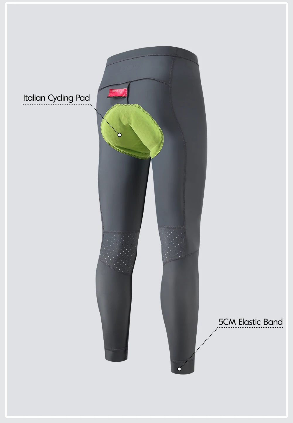RION Herren Fahrradhose Fahrrad-Tights MTB Rennrad Mountainbike Kleidung Italienische DOLOMITI 8H Herbst Frühling Gepolsterte Uniformkleidung – Detail 11