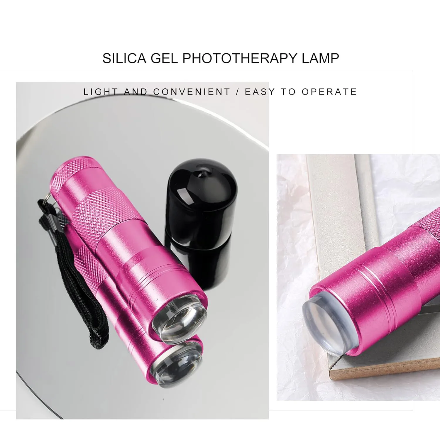 Lampe de luminothérapie portable en silicone, mini sèche-ongles UV LED pour manucure française, aide au timbre, art de bricolage