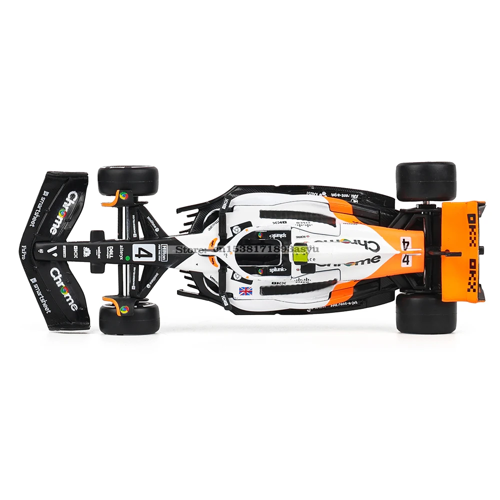 Bburago 1:43 NEW 2023 McLaren F1 Team MCL60 4 #   Lando Norris 81 #   Oscar Piastri Formuła 1 Alloy Super Toy Odlewany model samochodu