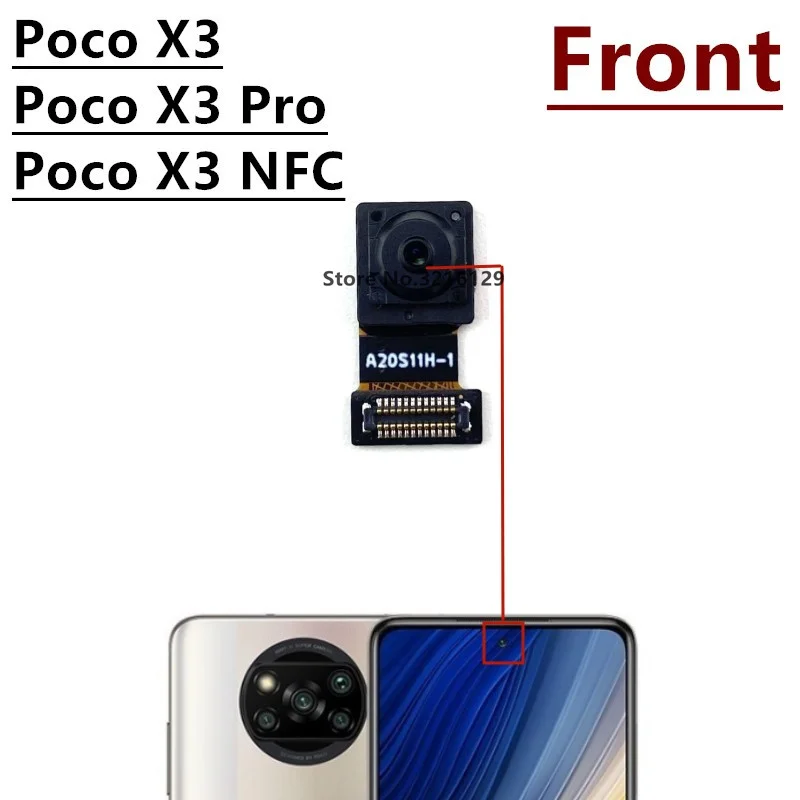 Rear Camera For Xiaomi Mi Poco X3 Pro NFC X3NFC Main Ultrawide Depth Macro Original Back Camera Module Spare Parts