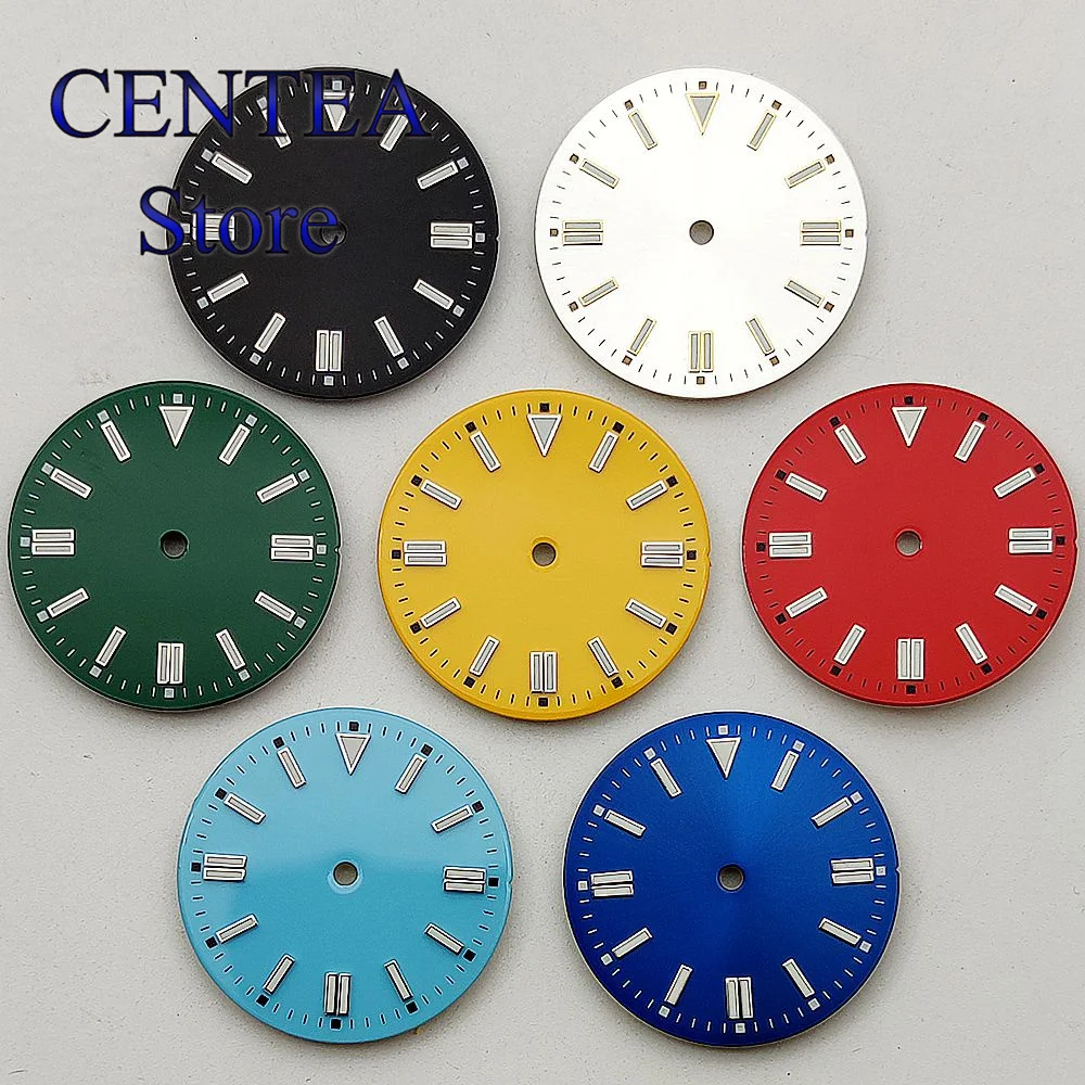 RICHUS 28.5mm-31mm quadrante dell'orologio fit NH35 muslimex 2836Miyota 8215 dg2813 3804 movimento luminoso blu nero rosso giallo quadrante dell'orologio