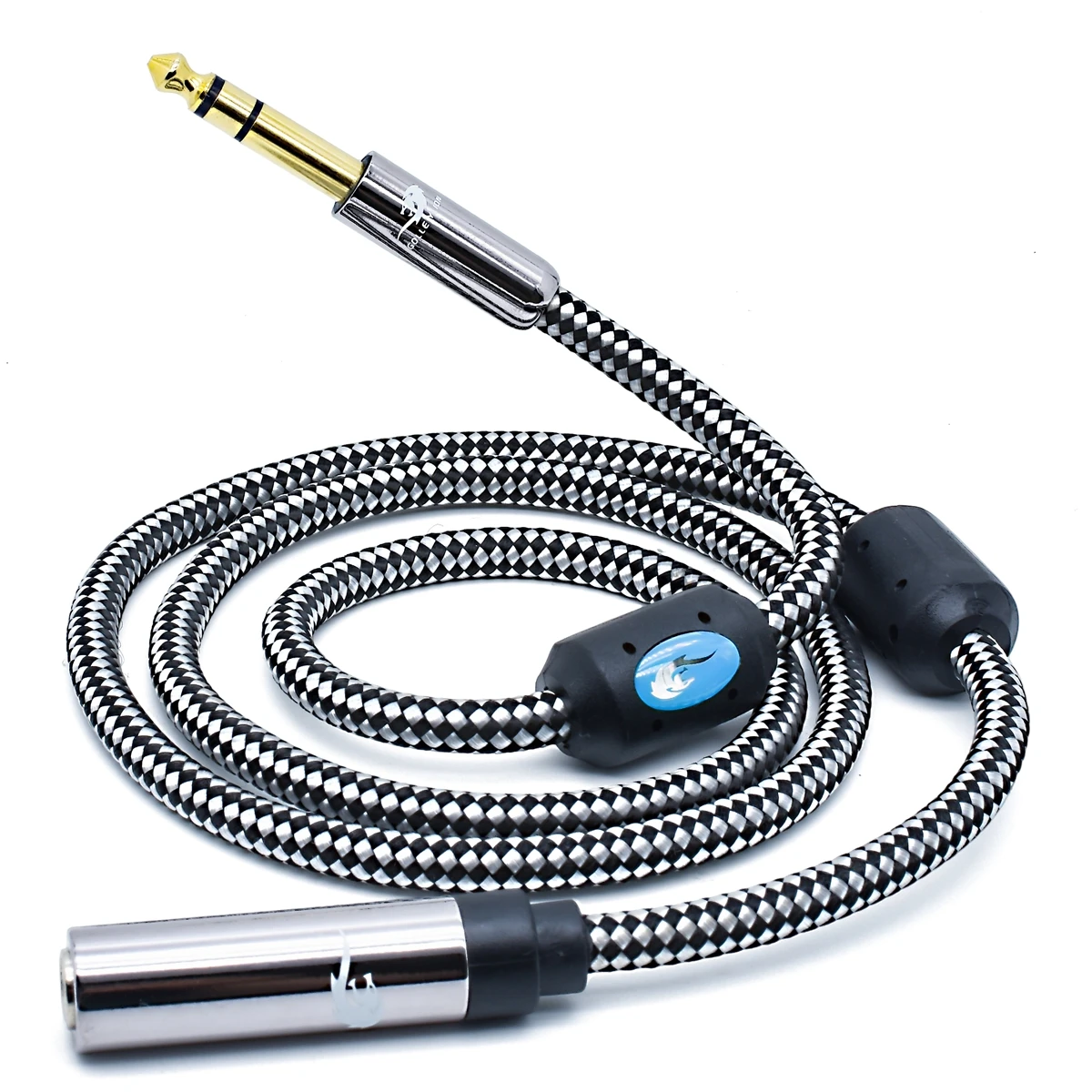 Premium Stereo 6.35mm Extension Audio Cable 1/4 Inch TRS Jack Male to Female for Monitor Headphone Shielding Cable 0.75M 1M 5M