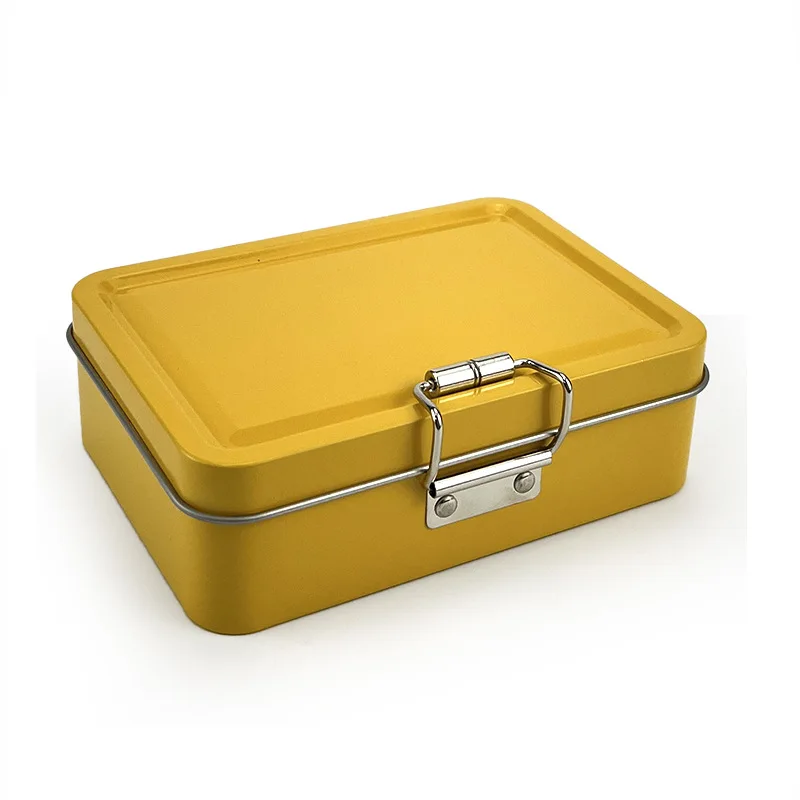 Flip-Top Mini Angelzubehör Eisenbox Tragbare Köderaufbewahrungsbox Multifunktionale Köder-Angelzubehör-Organizer-Box