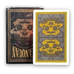 Divine Human Animal Face Playing Cards Premium Black and Gold Color Matching PVC Waterproof Poker Environmentally Deck of Cards