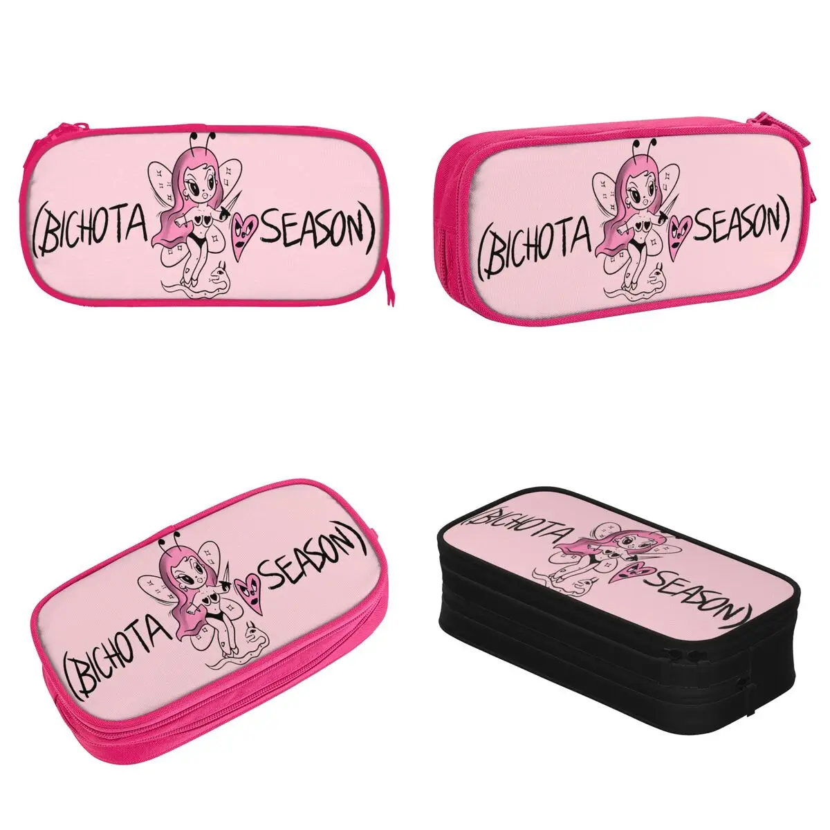 Fairy Bichota Karol G Pencil Case Fashion Hip Hop Reggaeton Music Pen Bag Student Large Storage School Supplies Gift Pencilcases