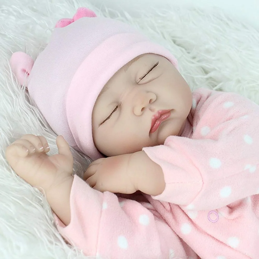 

22inch Reborn Baby Dolls Sweet Newborn Babies 55CM Sleeping Doll Soft Cloth Body Bebe Doll Reborn Kids Toy Gifts for Children