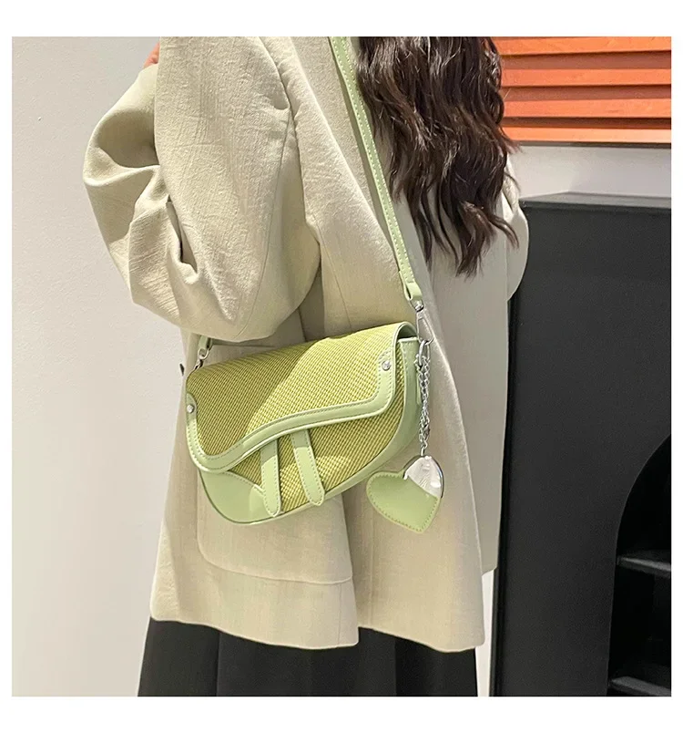 حقيبة كروس نسائية عصرية موديل 2025 منسوجة - حقيبة كتف محمولة أنيقة للمناسبات غير الرسمية والرسمية #5