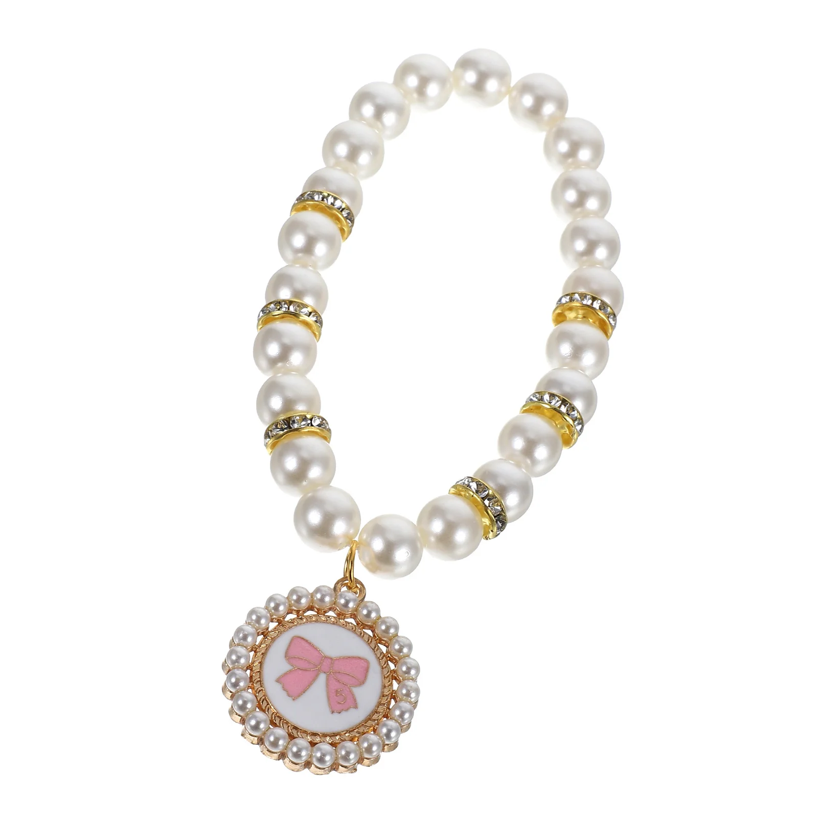 

Pet Pearl Necklace For Cats Dogs Elegant Bowknot Collar Jewelry Chain Small Medium Large Puppy Cat Dog Necklace Accessory