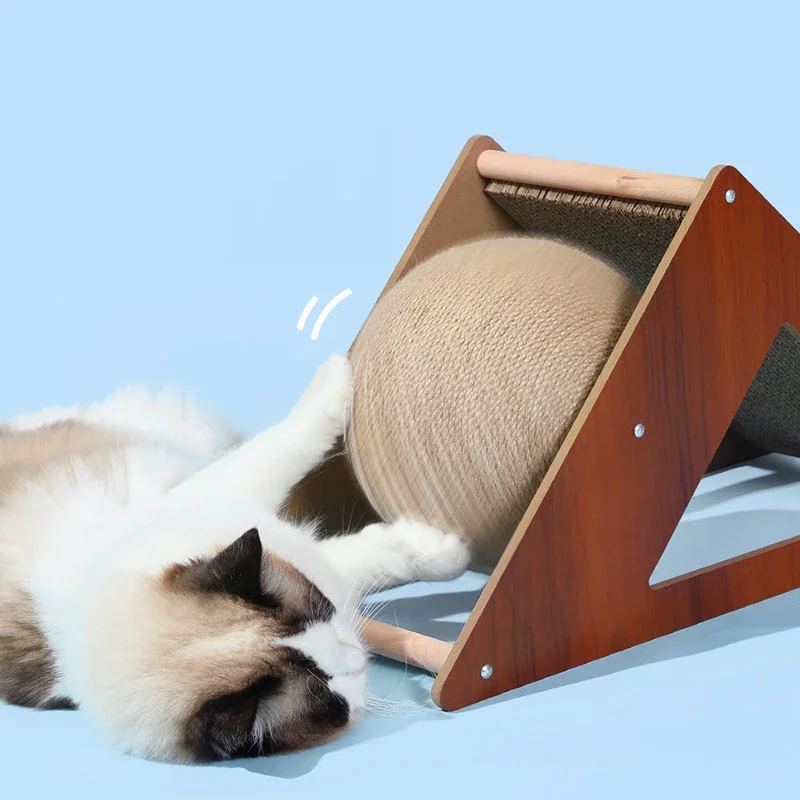 

Cat Scratching Ball Toy Kitten Sisal Rope Ball Board Grinding Paws Toys Cat Scratcher Wear-resistant