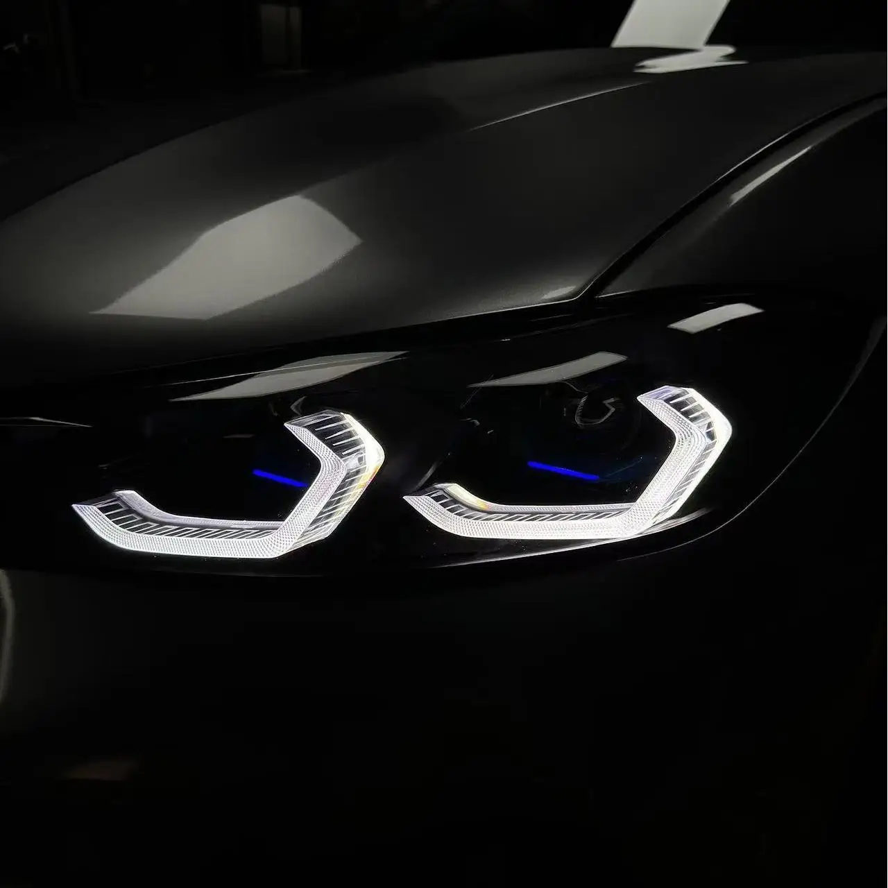 Customized Upgrade G80 M3 Style LED Headlight White Yellow Switching DRL Headlights for BMW 3 Series G20 LCI 2023-2025 330 M340i