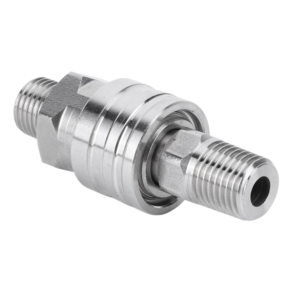 2Pcs 1/4 High Pressure Washer Quick Connector Male and Female Pipe Hose Adapter External Thread 1/4 Inch Quick Connect Fittings