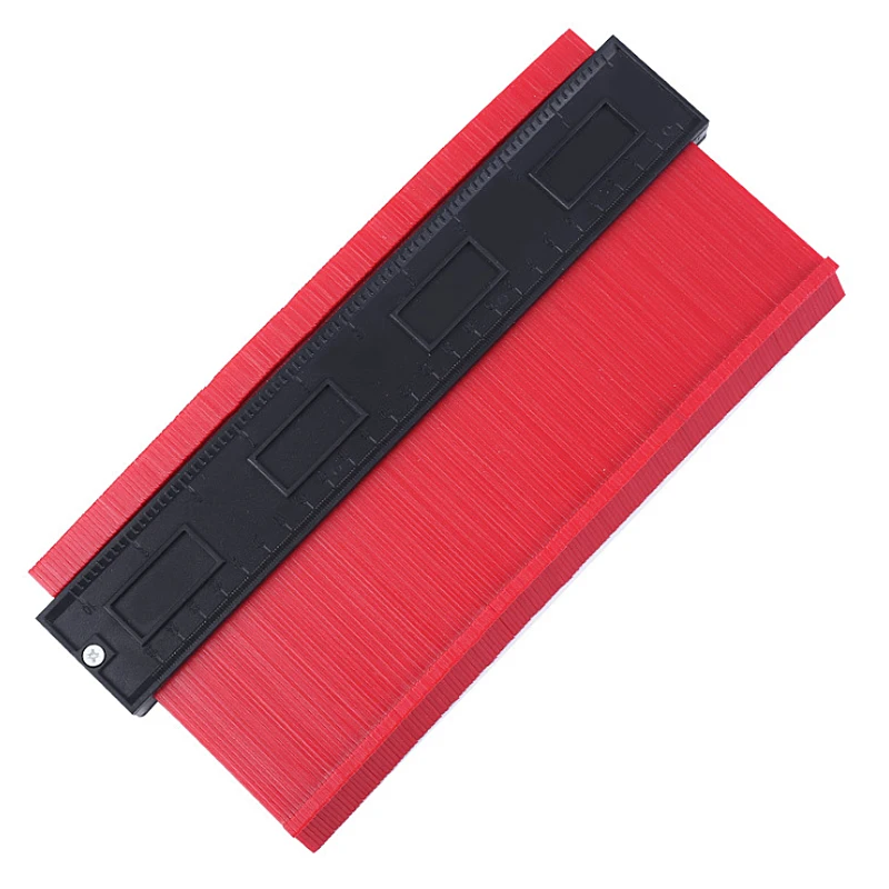 12/14/25cm Precision Contour Gauge Plastic Profile Copy Contour Gauges Standard Woodcut Tiling Tool Profile Measuring Tools