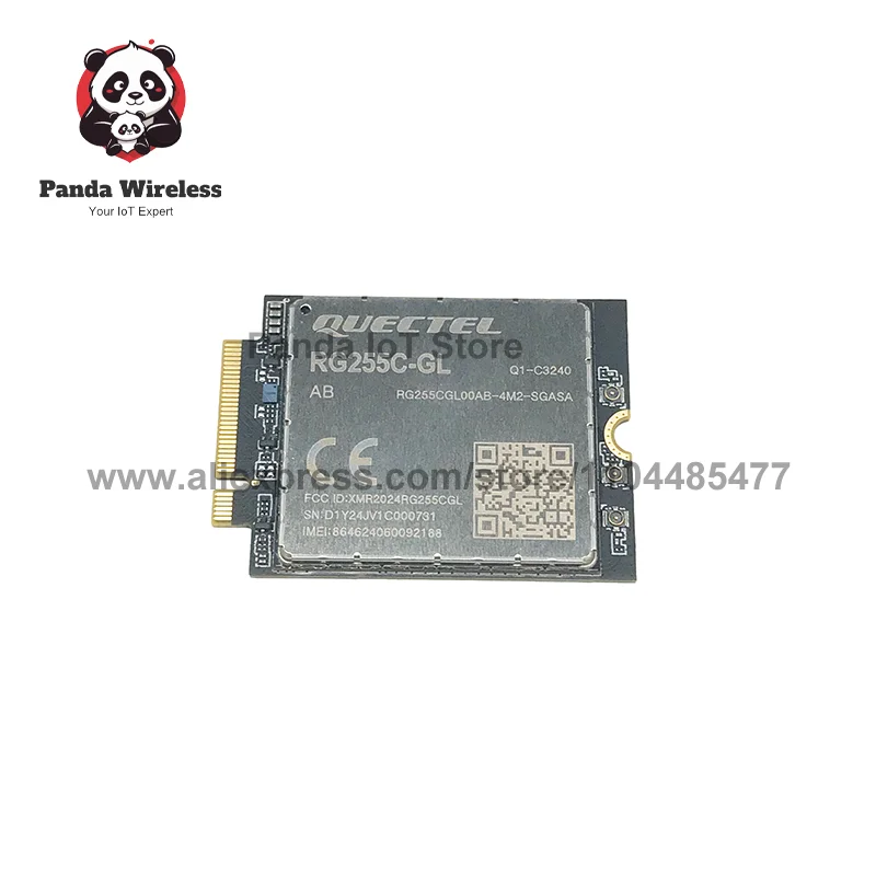 Quectel RG255C-GL M.2 Pacote Módulo WWAN 5G RedCap RG255C RG255CGL00AB RG255CGL00AB-4M2-MN0AA LTE Fallback 5G SA Modo PCIe USB