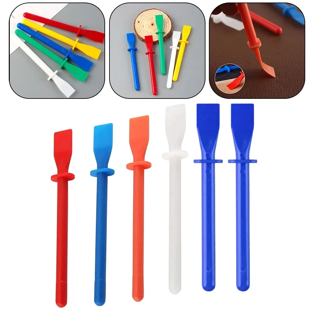 2/4PCS Leather Gluing Tool Handcraft Adhesive Scraper Brush Leather Glue Application Tools For DIY Leather Glue Hand Tool Parts