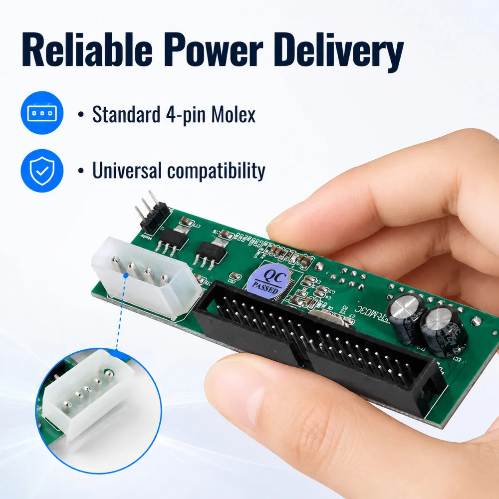 New 2.5 To 3.5 Inch Sata Female To IDE Male Adapter Converter 40 Pin Port 1.5Gbs Support for HDD CD DVD Serial ATA 133 100
