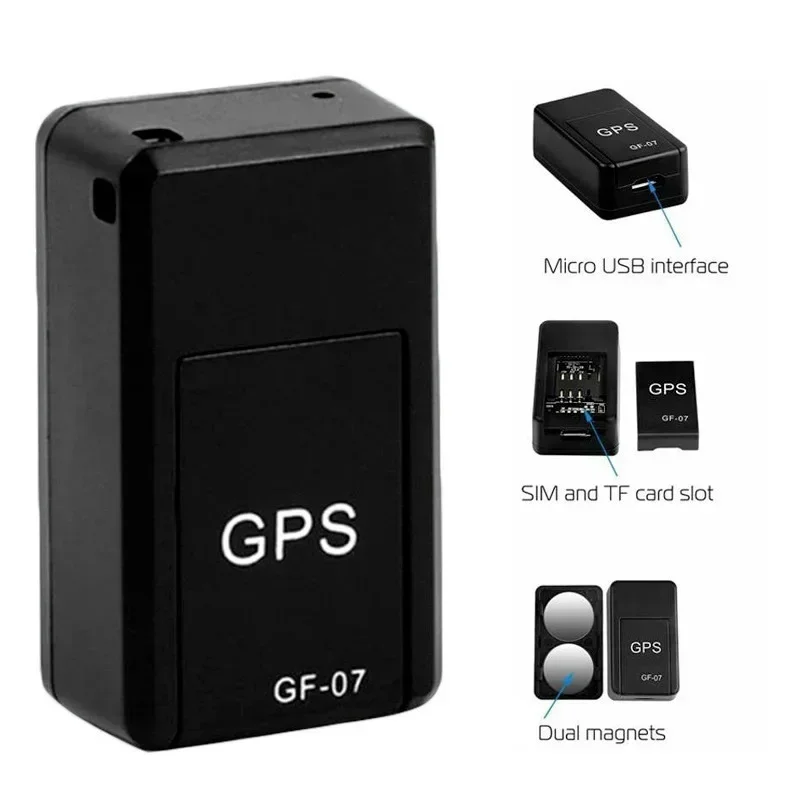 Mini GF-07 GPS Car Tracker Multifunctional Universal Strong Magnetic Mount Real Time Tracking Anti-lost Locator Auto Accessories