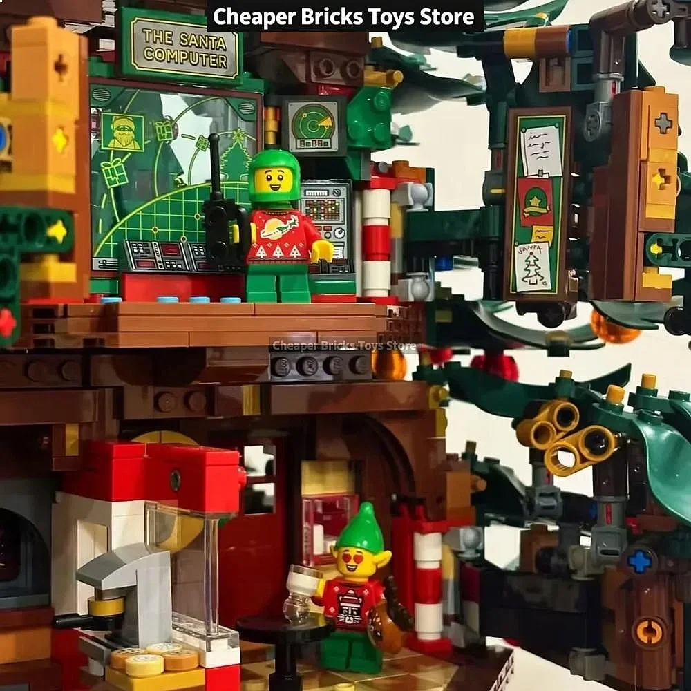 The Cheapest In-stock 3171PCS New Christmas Tree Building Blocks Model DIY Bricks Toys for Birthday Gifts gallery 4