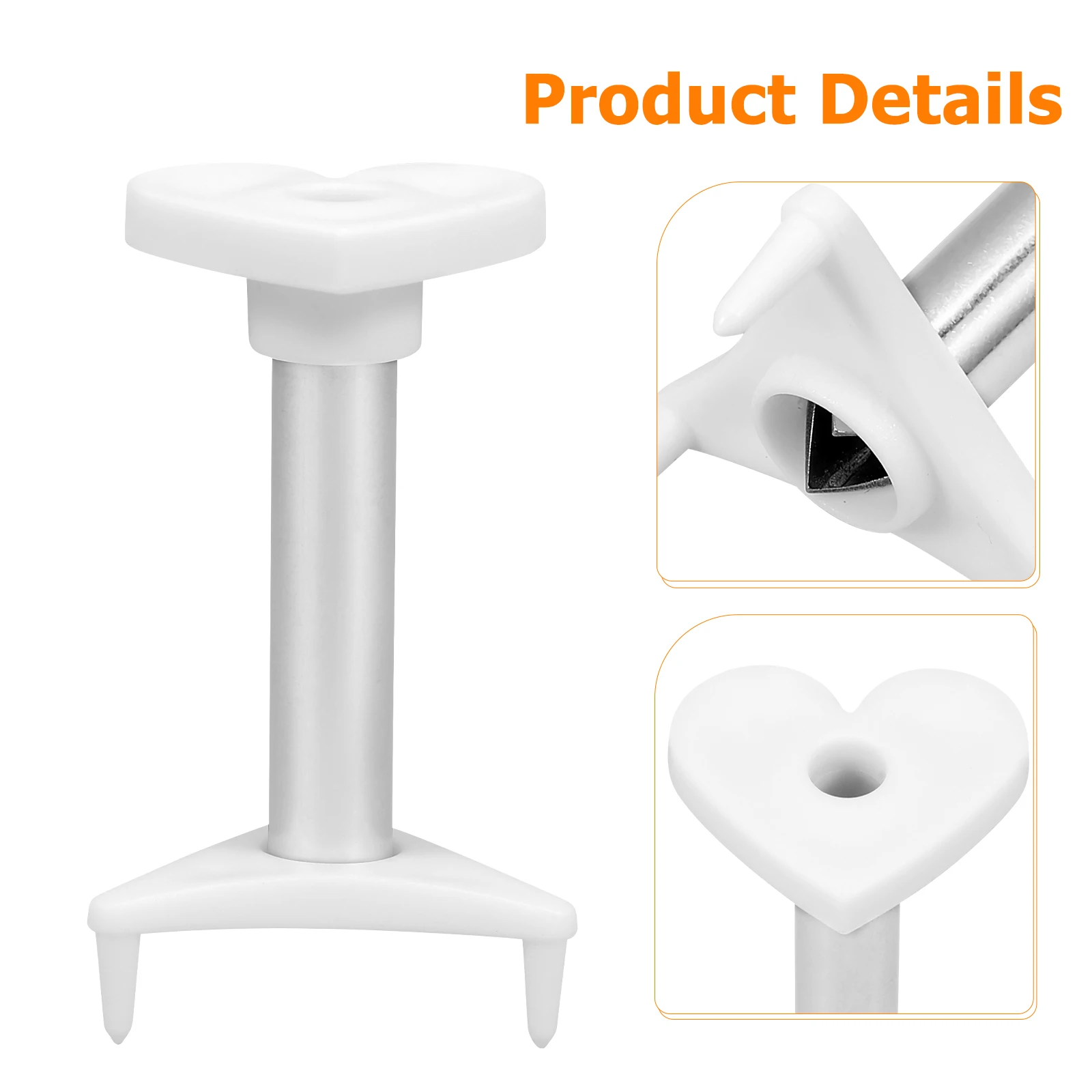 

2pcs Coconut Opener Reusable Stainless Heart Shaped Tools Coconuts Opening Kit Lightweight Compact Gifts Fruit Puncher Gadgets