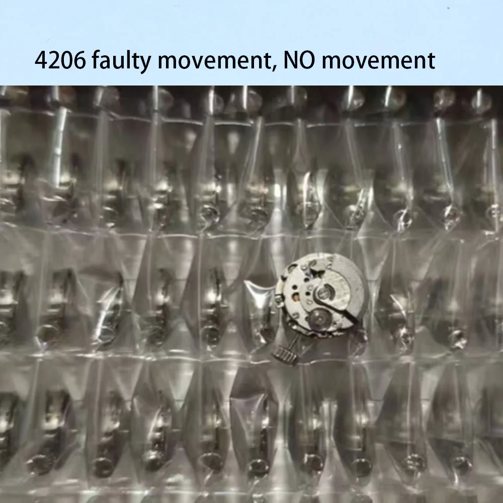 1 pieza de accesorio de reloj4206. Imagen real del movimiento roto. Invierta a trabajar. Movimiento roto