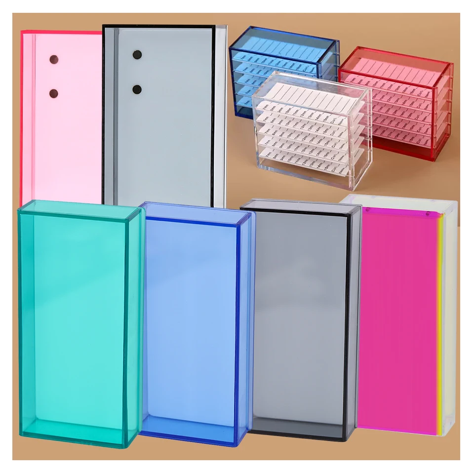 

Eyelash Extension Storage Box Lash Organizer Pallet Display Pad Holder Stand Grafted Eyelash Tool Makeup Lashes Tray Accessories