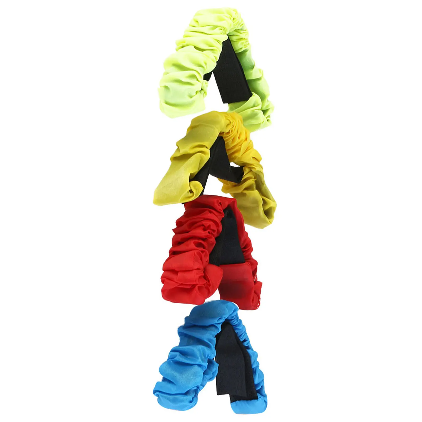 4Pcs Fadeless Elastic Leg Binders for Three-Legged Races Soft Solid Cloth Tie Straps High-Density Stitching for