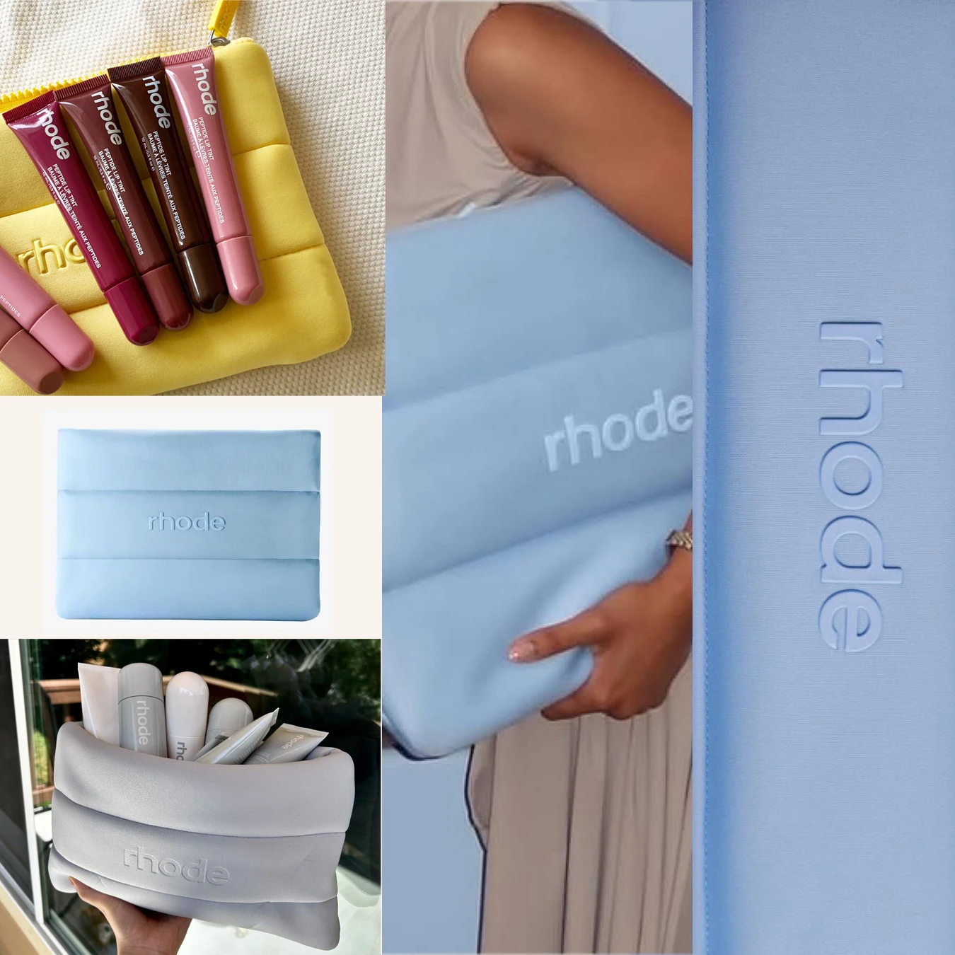 for iPhone 17 Air ProMax 15 16 14 13 12 11 Pro Max Plus Lipstick Rhode Ribbon Toast Vanilla Lip Gloss Moisturizer Phone Case