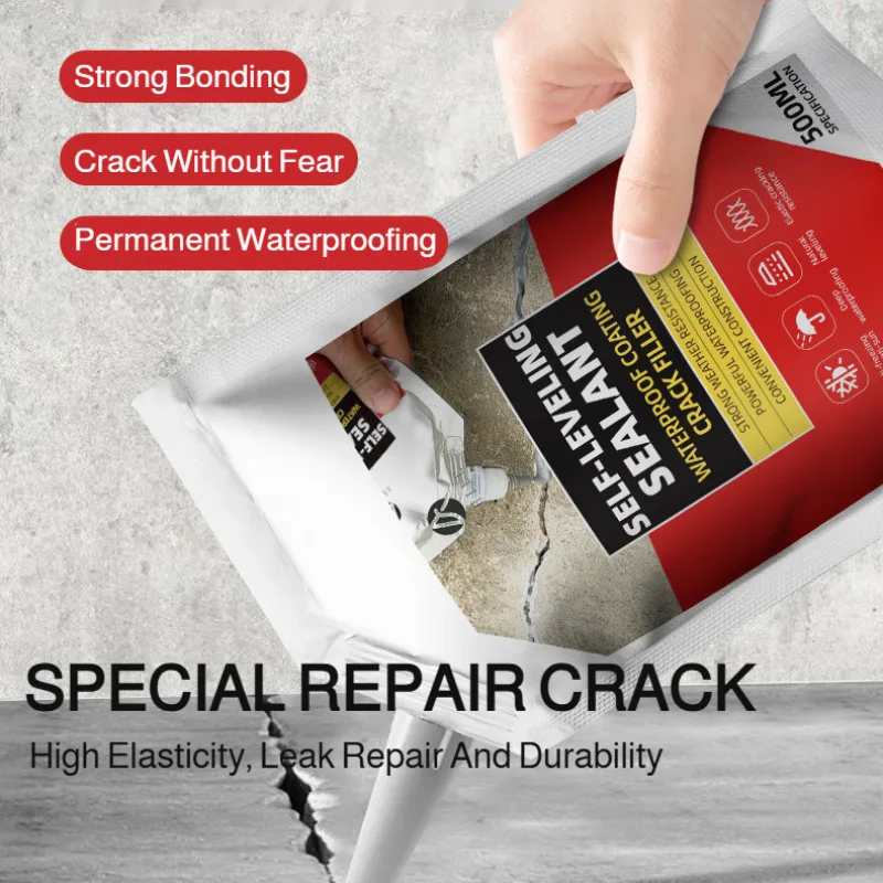 Roof & Floor Waterproof Gap Filling Sealant - High Elasticity Anti-cracking, Wall Gap Grouting Sealant, Suitable for Home