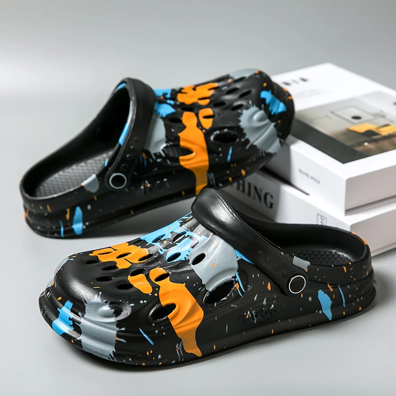 Croc Shoes, Summer Trendy Outdoor Sports Beach Slippers, Non-Slip, Soft-Soled, Breathable Outdoor Sandals