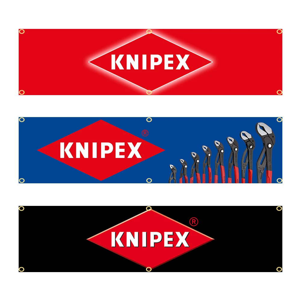 60X240cm Knipexs Tool Banner Flag Polyester Printed Garage or Outdoor Decoration Tapestry