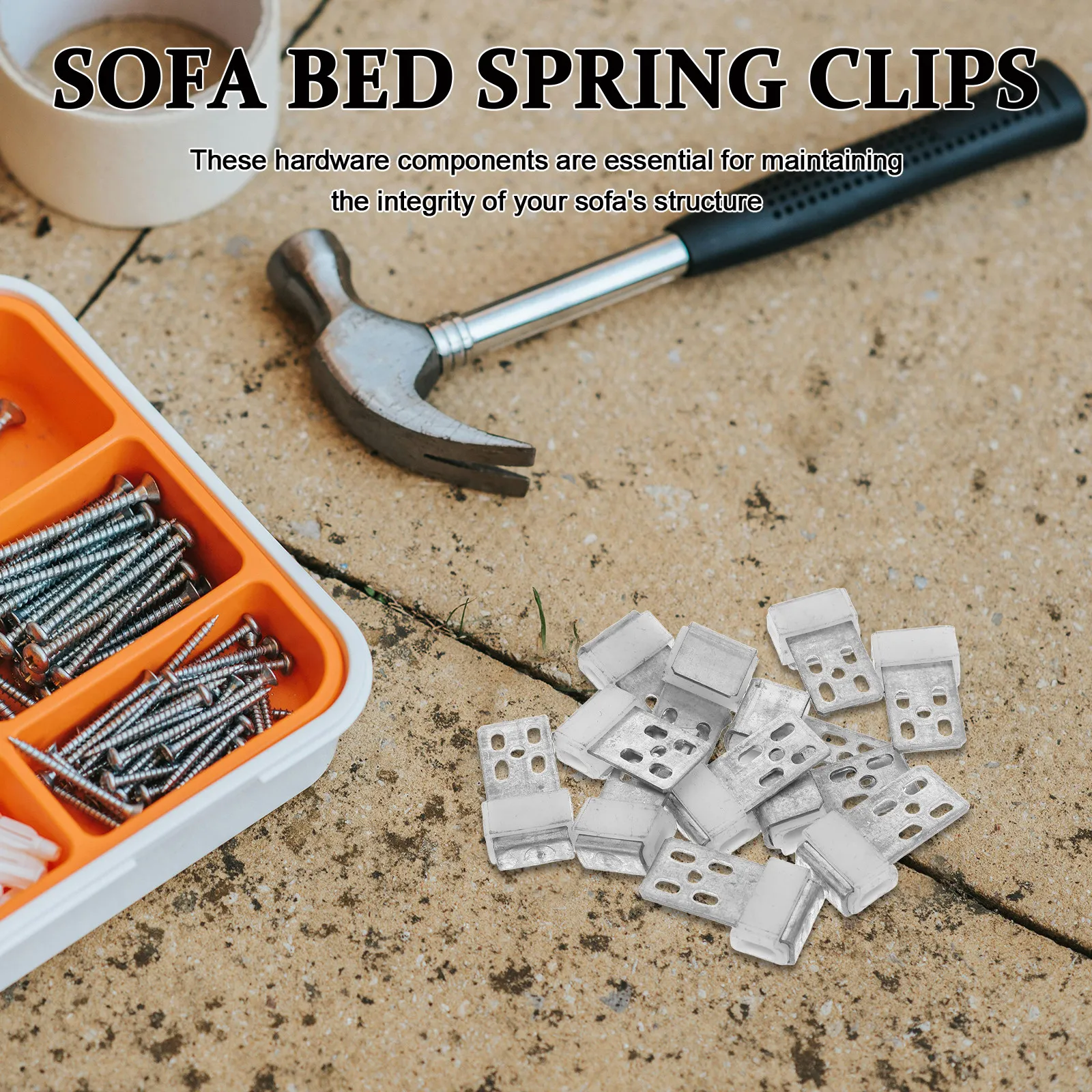 

12 Pcs Sofa Couch Repair Kit Spring Clip Bed Hardware Accessories Sagging Support