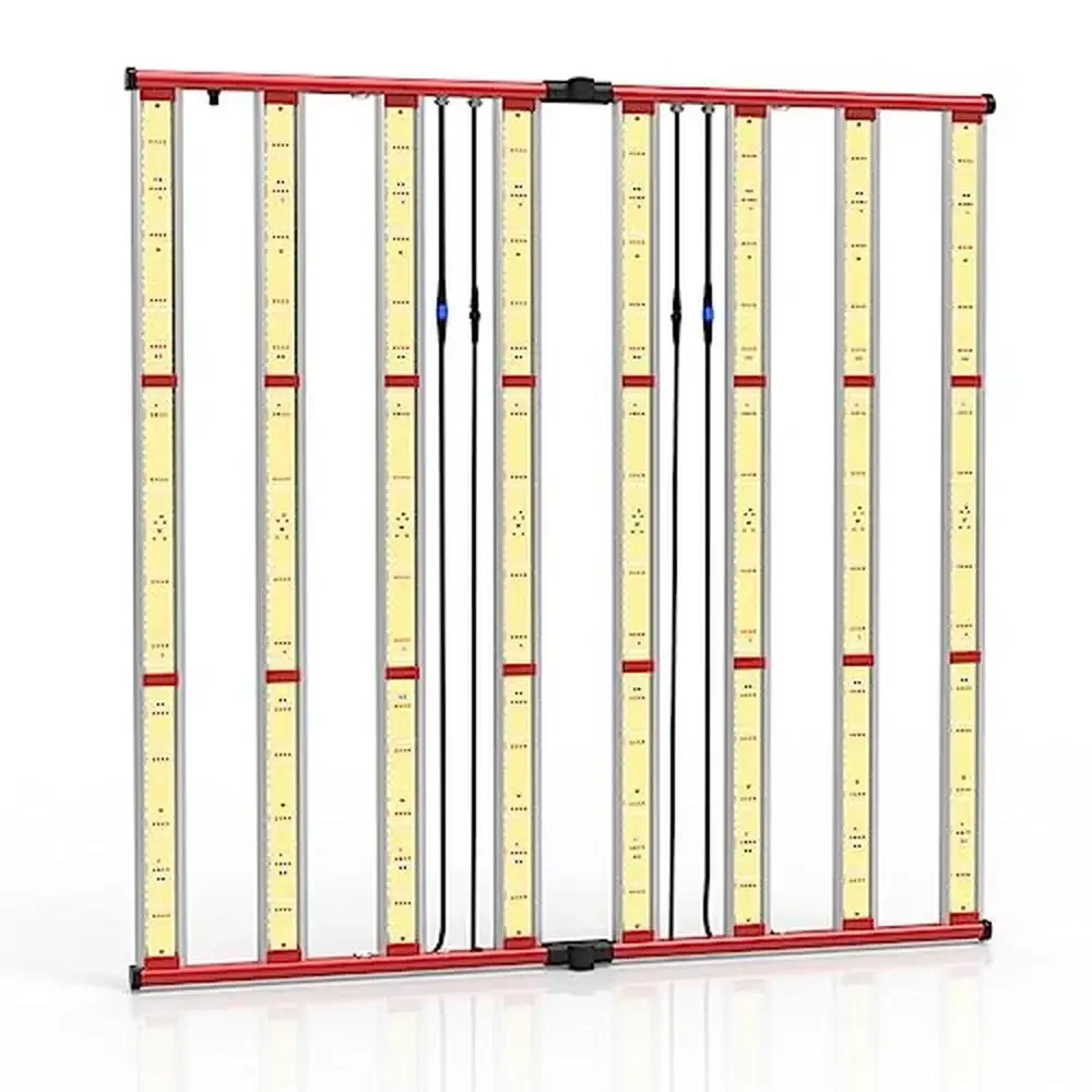 800W Dimmable LED Grow Lights Indoor Plants with Daisy Chain Function Full Spectrum Plant Growing Light Bar Style Foldable Ideal
