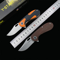 Y-START LK2003 Mini Folding Knife 8cr13 Blade G10 Handle Outdoor Camping Hunting Daily EDC Tool