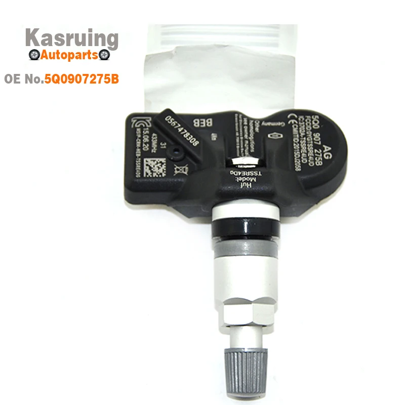 

Датчик давления в шинах TPMS 5Q, 1 шт. 0907275 B 433 МГц для AUDI SKODA PORSCHE VOLKSWAGEN 5Q 0907275 3AA 907275