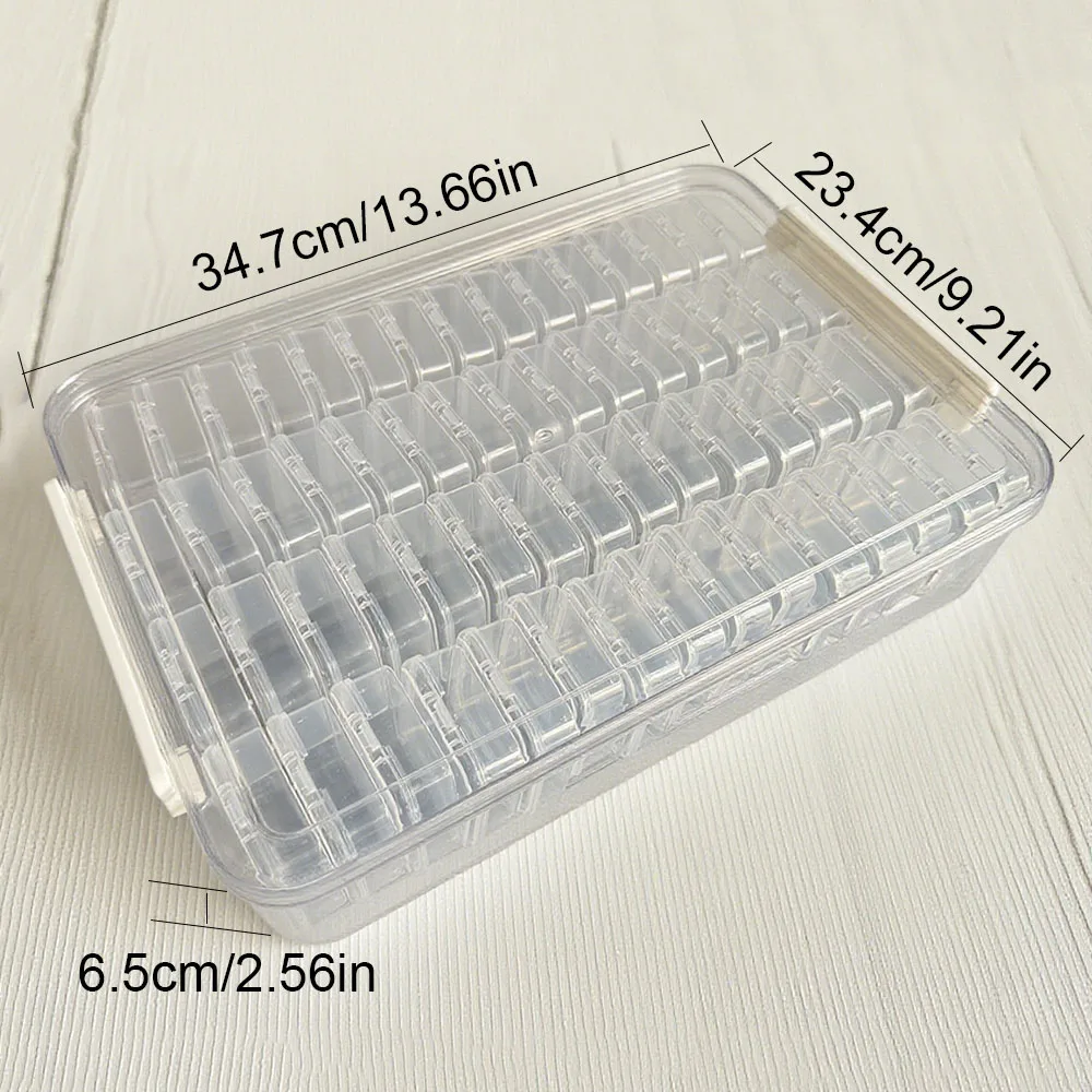 새로운 60칸 다이아몬드 페인팅 보관함, 네일아트 주얼리 모자이크 보관 용기, 다용도 보관 케이스