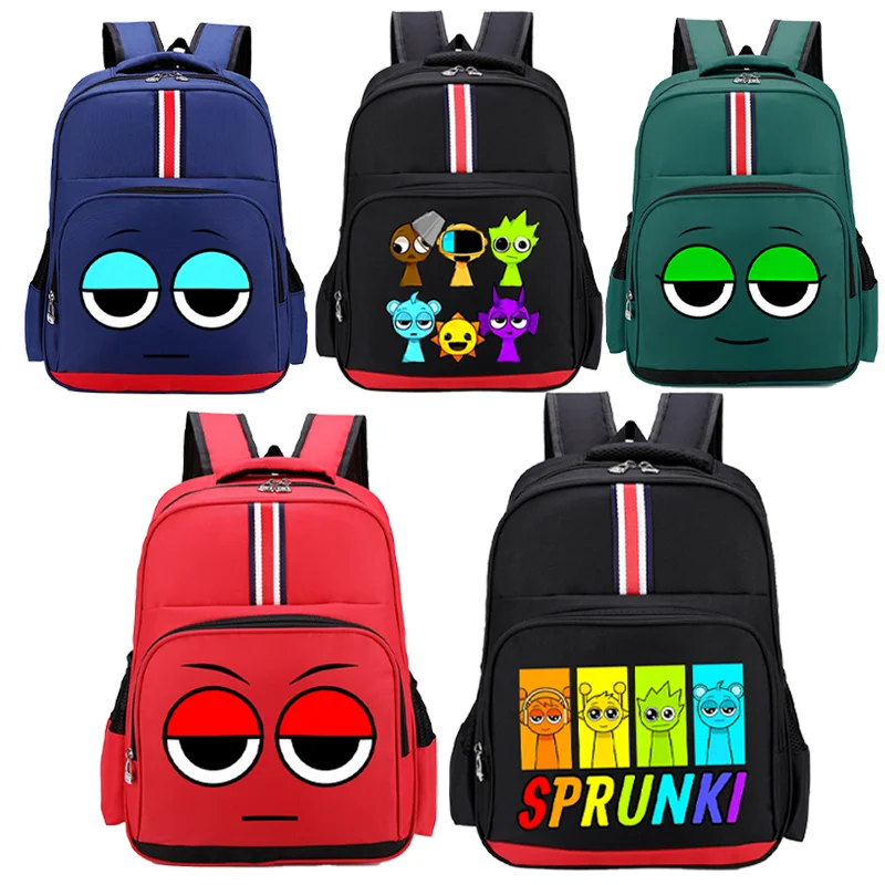 

Рюкзак Sprunki, игровой школьный рюкзак с героями мультфильмов, милый аниме, модный рюкзак для мальчиков и девочек, студенческий подростковый рюкзак, рюкзаки, подарок на день рождения