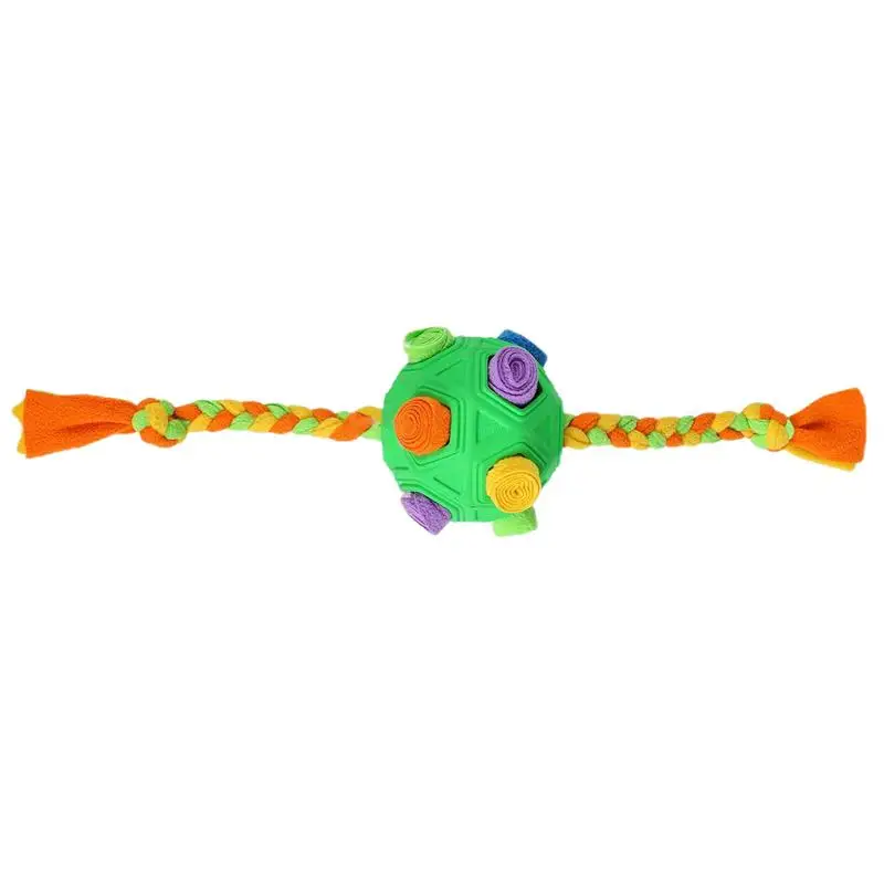 علاج الكلب إخفاء لعبة Snuffle الكرة التفاعلية وحدة التغذية البطيئة علاج لعبة بطيئة الغذاء التدريب شم الكرة الكلب رائعة مريحة