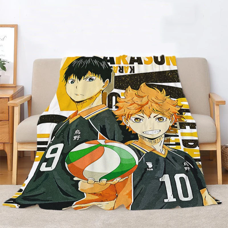 Haikyuu Decorative Sofa Blankets for Bed Cute Throw Blanket Nordic Bedroom Decoration Bedspread the Fluffy Soft Fleece Custom