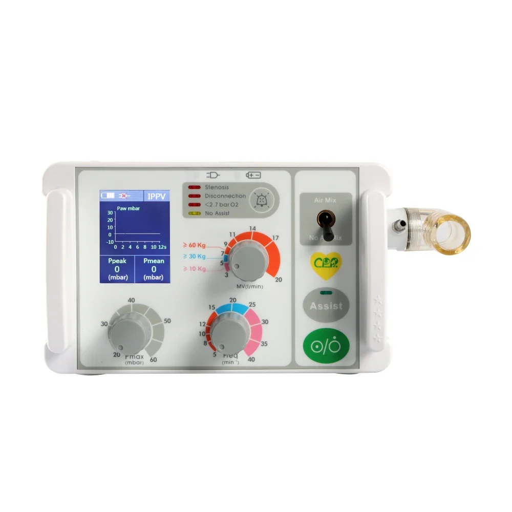 Portable Transport Emergency Ventilator With Ce Mdl Tga Medical Breathing Support Respiratory Machine