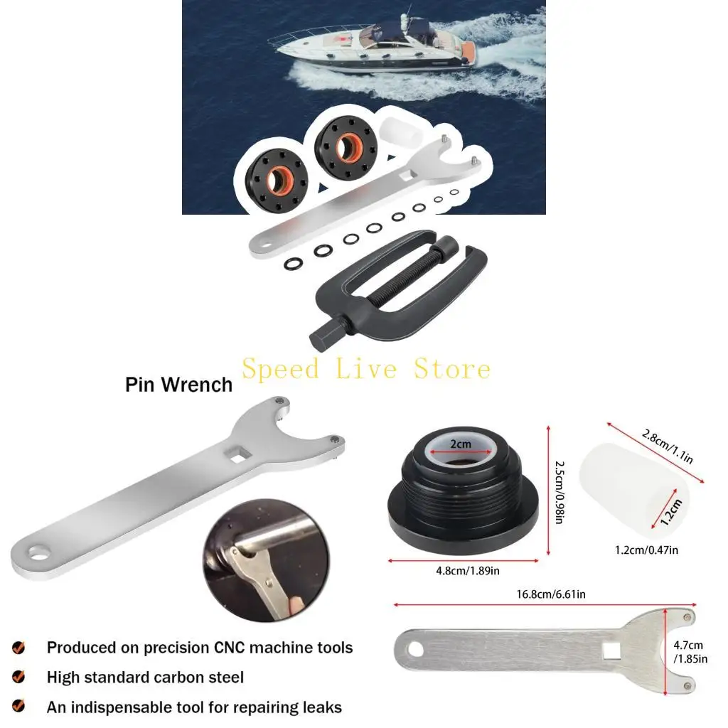 

547C High Performances Hydraulic Steering Seal set with Universal Fit Marine Steering Cylinders Seal set for HC5345