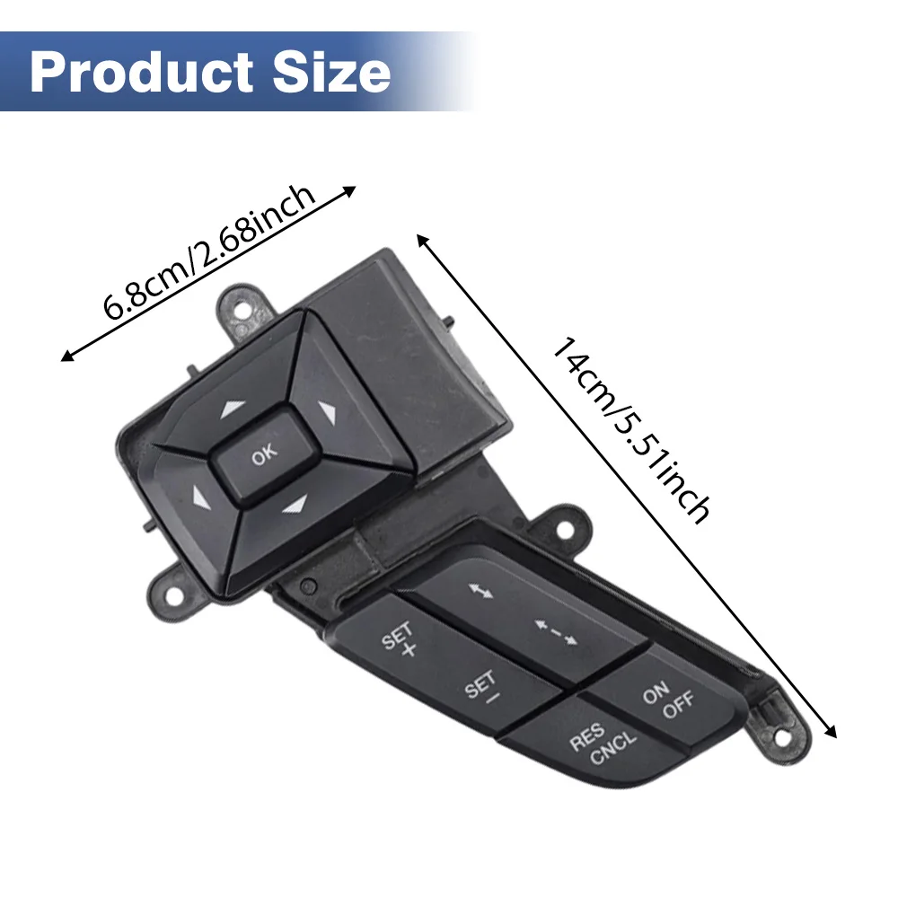 Cruise Control Steering Wheel Volume Button Switch for Ford F-150 2015-2018 F-250 F-350 2015-2019 FL3T9E740BBW view 6