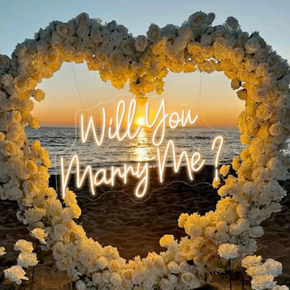 

Proposal Neon Sign 23in Dimmable LED Light for Wedding Decor Wall Art
