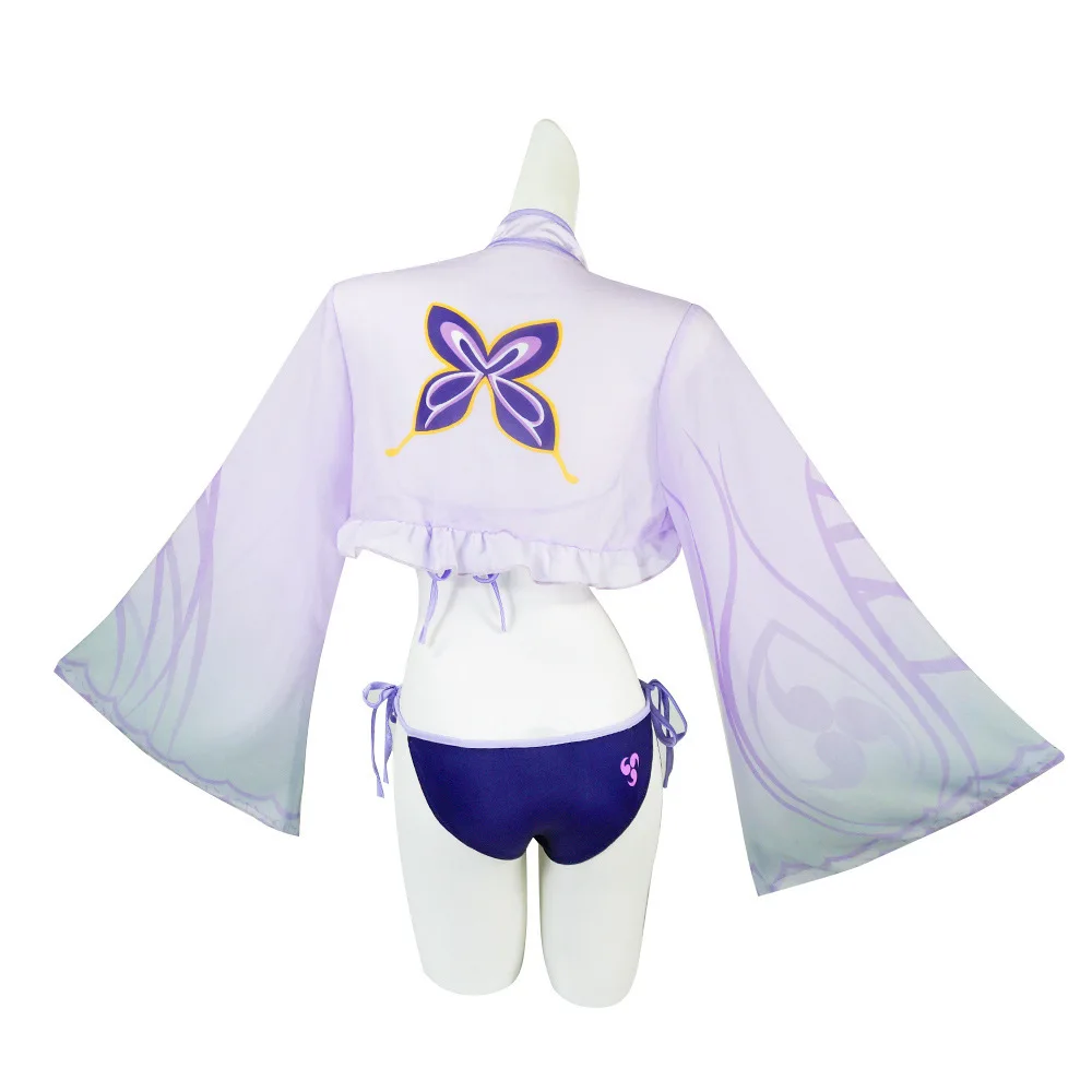 ملابس السباحة العامة من Genin Impact Lightning أزياء تنكرية للهالوين أزياء نسائية صينية تقليدية للمسرح