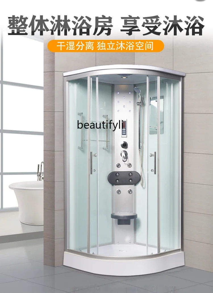 Shower room Bathroom Tempered glass Steam room Fully enclosed Integrated dry and wet separation