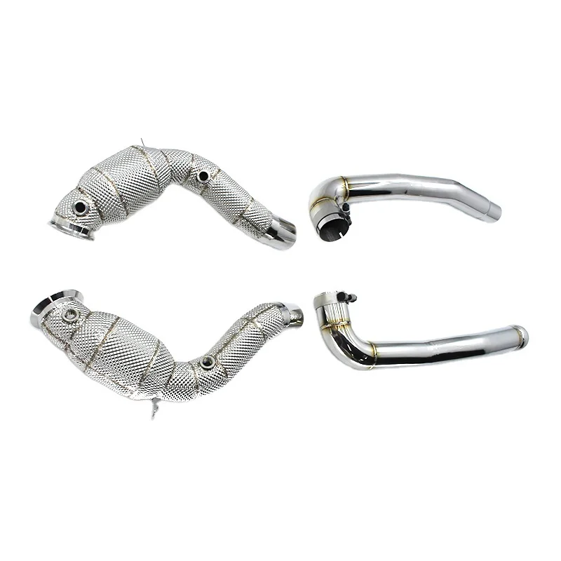 

Head Section High flow Pipes Exhaust Pipes branch downpipe Exhaust Pipe with catalyst for Mercedes-Benz AMG GTS