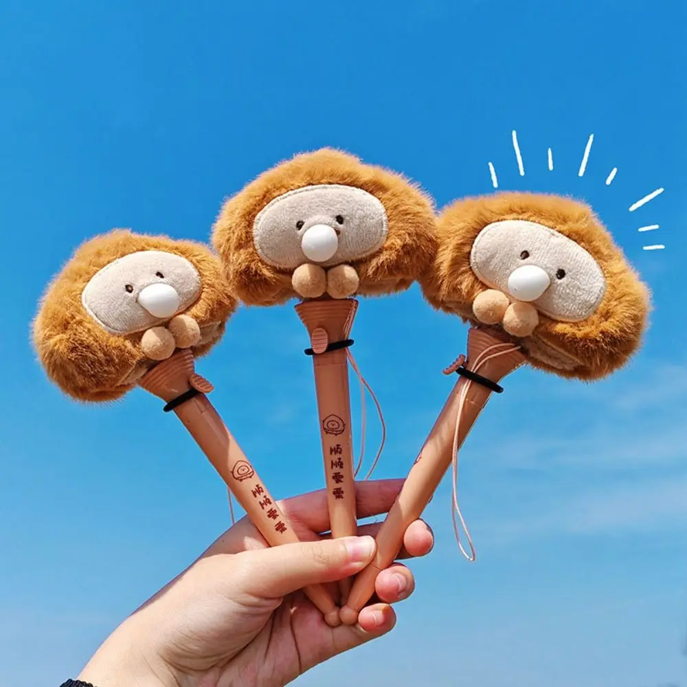 Creative Bouncing Pen Fun Cartoon Ballpoint Pen Capybara Foodie Signing Pen Stationery