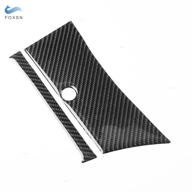 Car Central Gear Shift Panel Frame Trim Soft Carbon Fiber Decal For Opel Astra H MK5 2004 2005 2006 2007 2008 2009 2010 LHD RHD