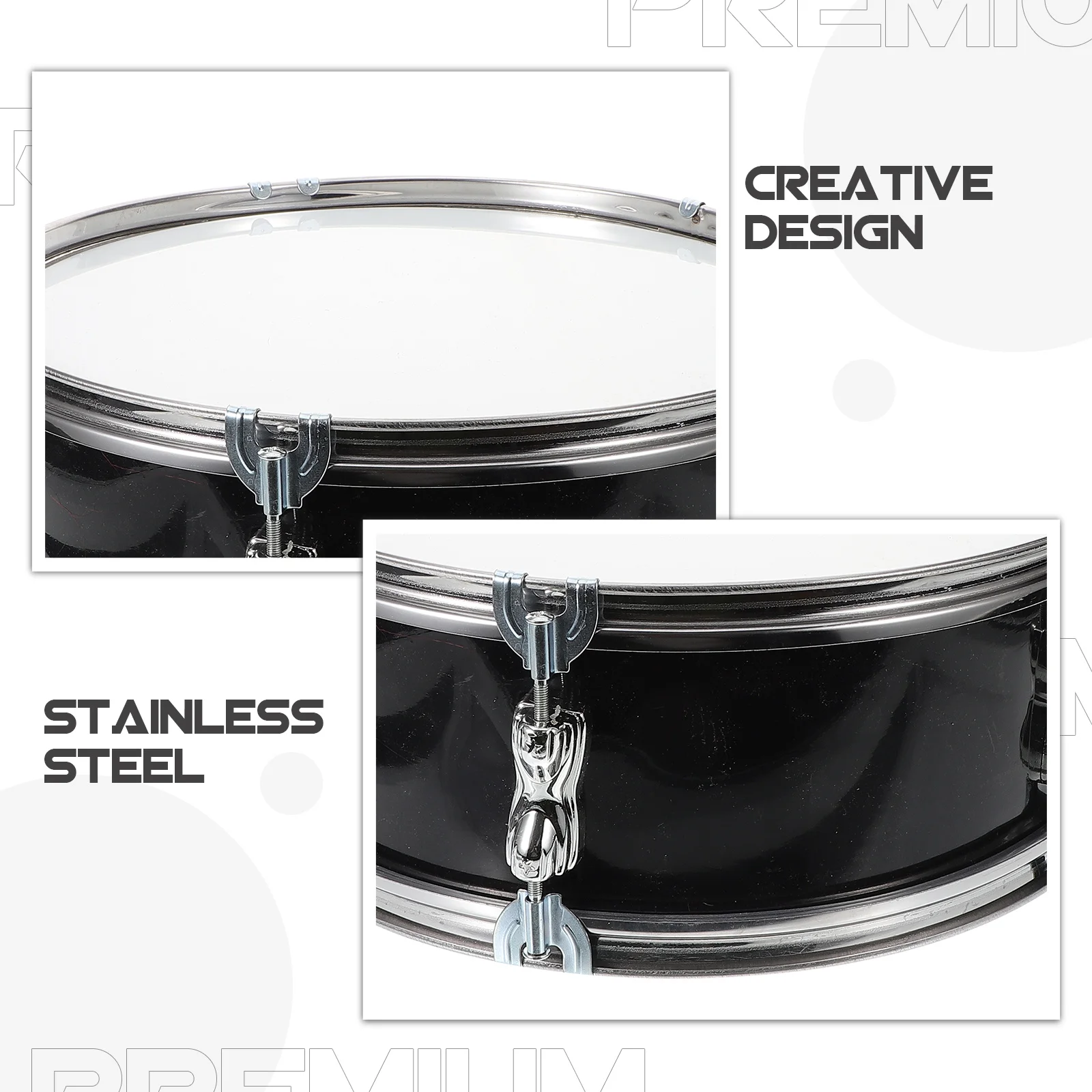 

1 set Stainless Steel Snare Drum Wood Kids Percussion Instrument Musical For Children Drumsticks Included Snare Drum For Kids