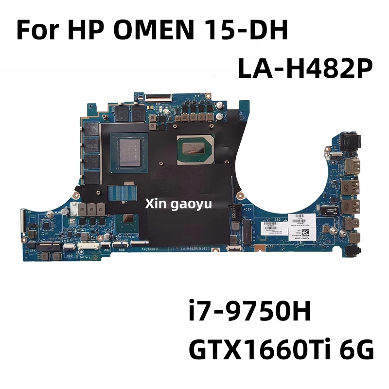 

Для HP Omen 5 TPN-C143 15-DH материнская плата для ноутбука LA-H482P L59764-601 GTX1660Ti 6G использованная 100% протестирована ОК