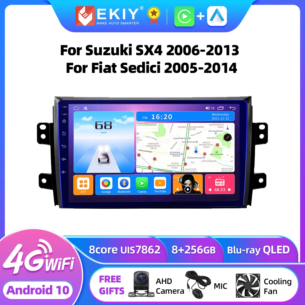 

EKIY T7 For Suzuki SX4 2006 - 2013 For Fiat Sedici 2005 - 2014 Android Car Radio Stereo DVD Navigation GPS Multimedia Player HU