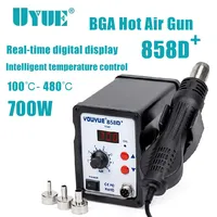 UYUE Hot Air Gun 858D 700W BGA Rework Solder Station Soldering Heat Air Gun Station 220V / 110V For SMD SMT Welding Repair Tools